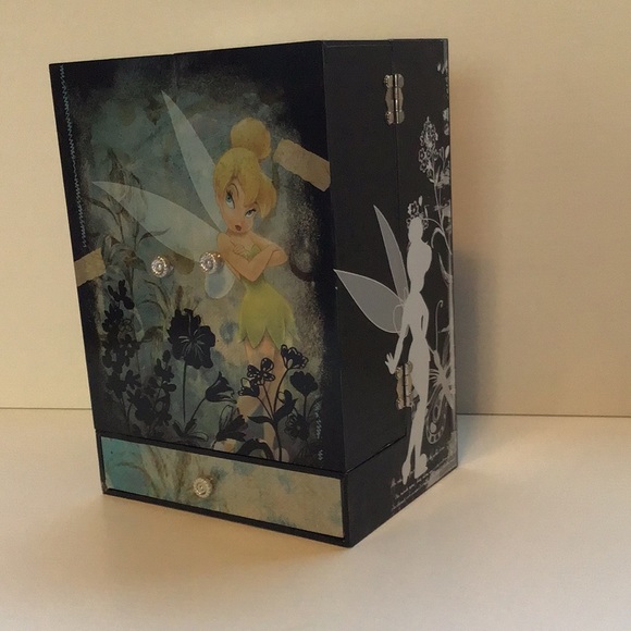 Disney Tinkerbell Enesco jewelery box chest armoir with hooks doors & drawers - Picture 5 of 16